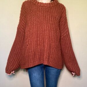Universal Thread Cozy Rust Knit Sweater